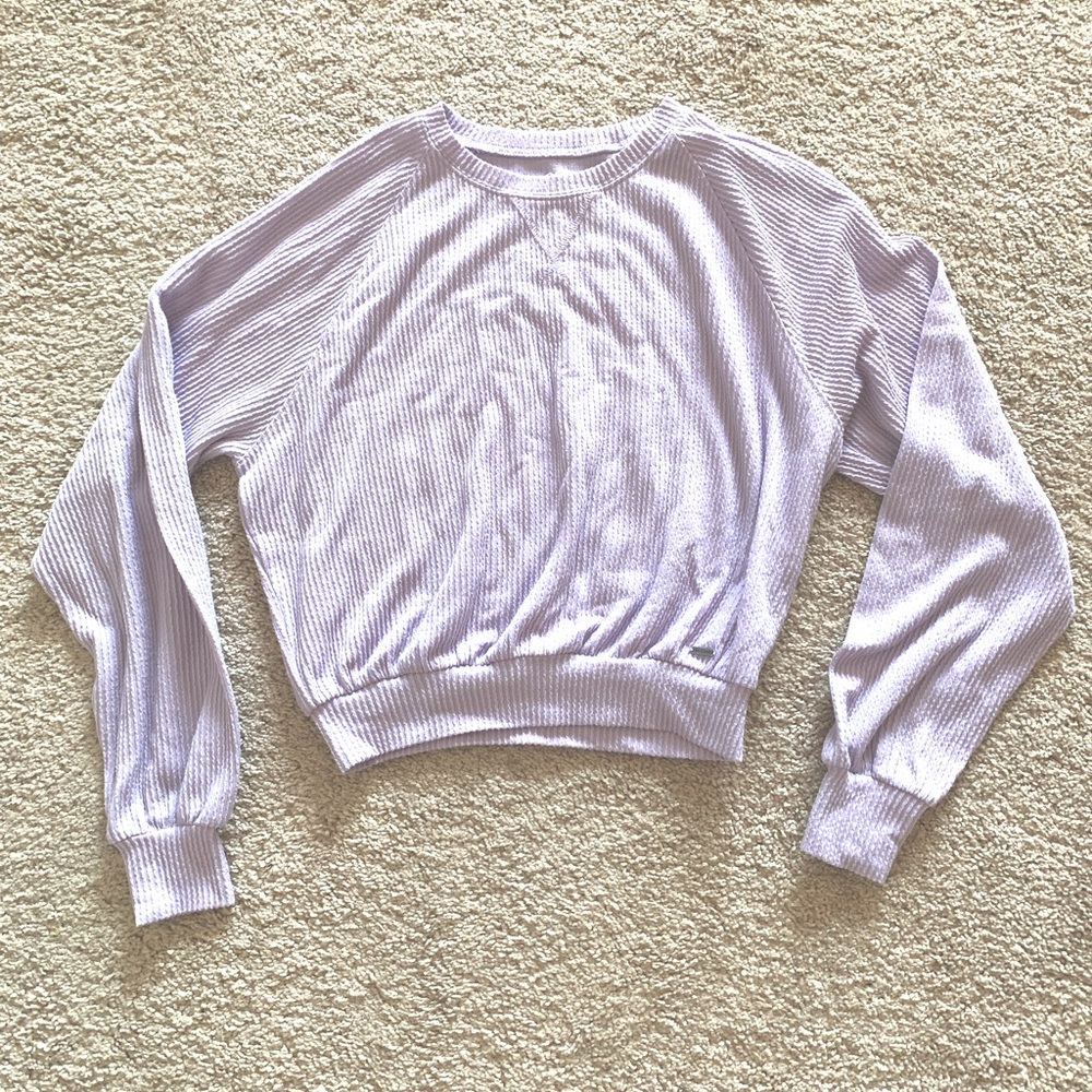 Hollister Lavender Cropped Sweater